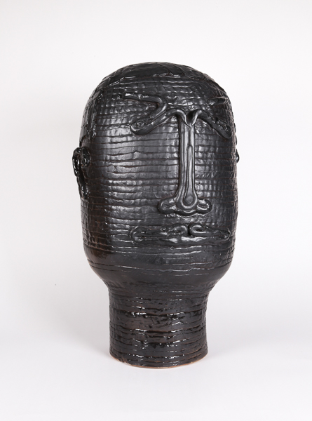 Portrait II by Ebitenyefa Baralaye, stoneware, soda-glazed
