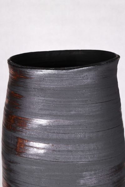 Vessel I by Ebitenyefa Baralaye, stoneware, slip, soda-fired
