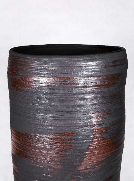 Vessel II by Ebitenyefa Baralaye, stoneware, soda-fired