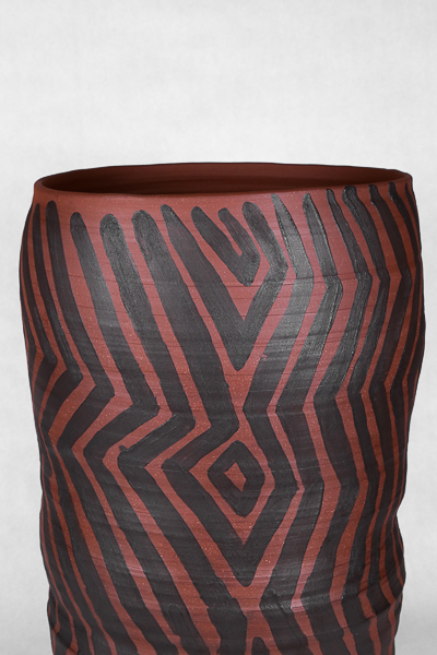 Vessel III by Ebitenyefa Baralaye, stoneware, soda-fired