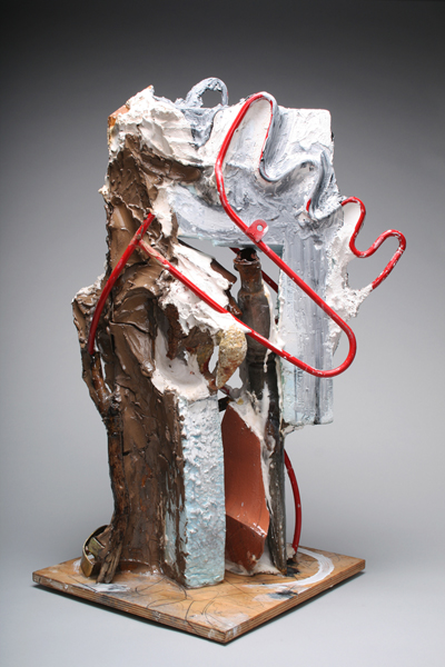 Kesiye by Ebitenyefa Baralaye, found objects, plaster, clay, metal, wood, wax, acrylic paint, resin