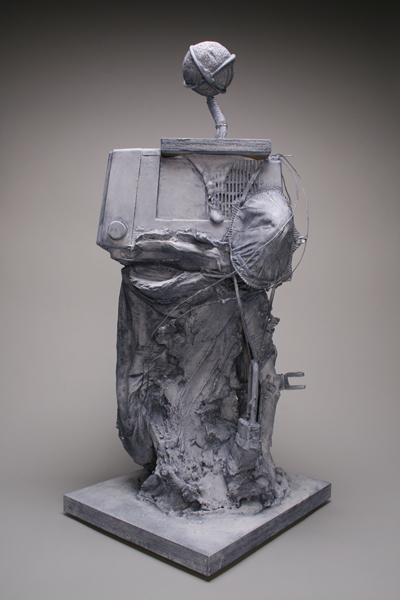 Yuen by Ebitenyefa Baralaye, found objects, raw clay, plaster, cloth, wax