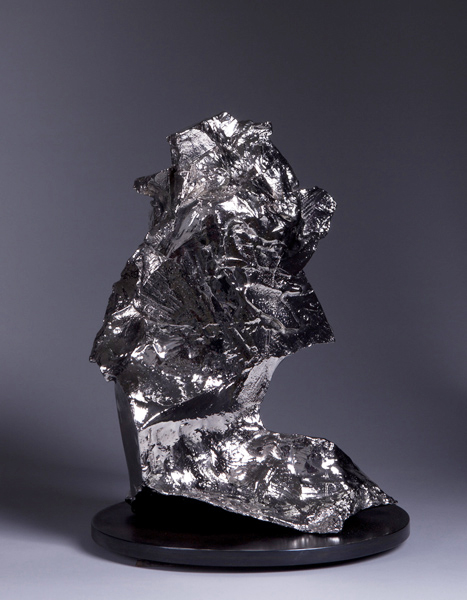 Lazarus by Ebitenyefa Baralaye, bronze (cast, polished), nickel (plated)