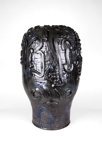 Black & Blue I by Ebitenyefa Baralaye, stoneware, glaze