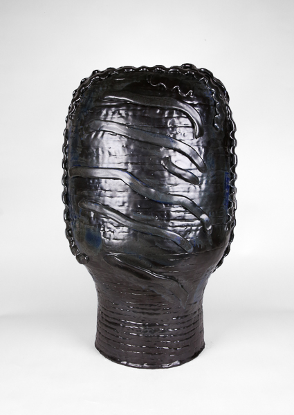 Black & Blue II by Ebitenyefa Baralaye, stoneware, glaze