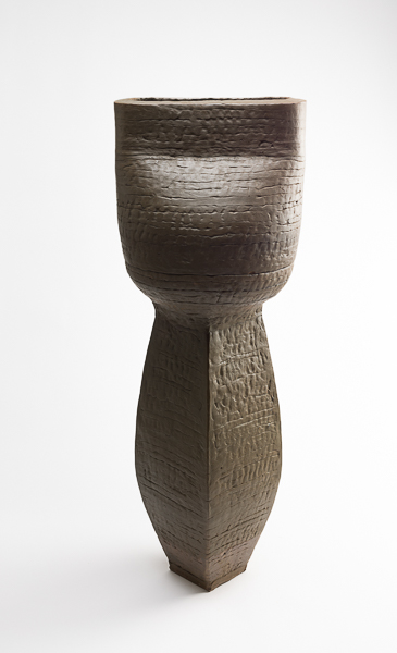 Sarcophagus II by Ebitenyefa Baralaye, stoneware, slip