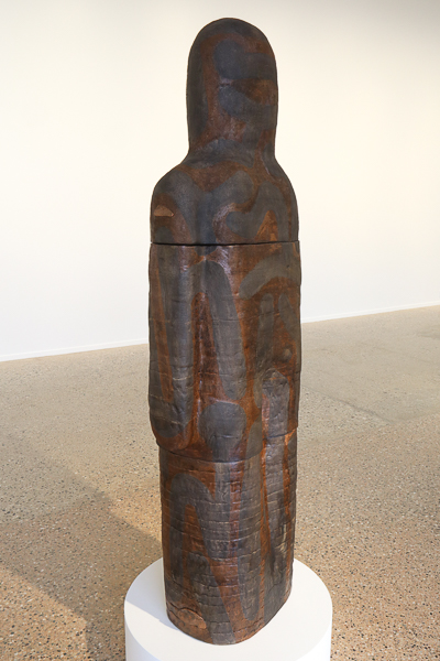 Standing Figure II by Ebitenyefa Baralaye, terracotta, stain