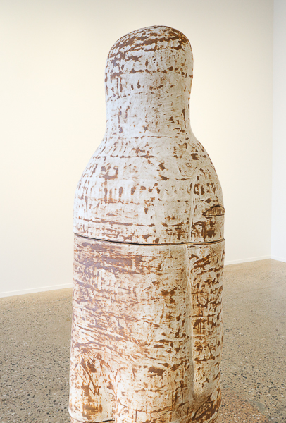 Standing Figure IV by Ebitenyefa Baralaye, terracotta, slip