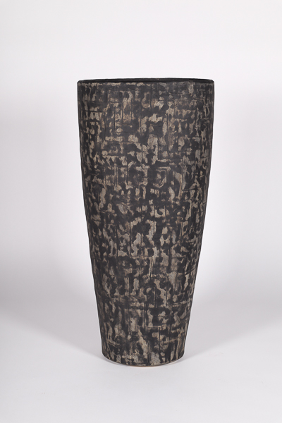 Monamona by Ebitenyefa Baralaye, stoneware, slip, underglaze, patina