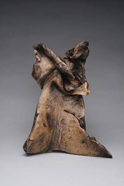 Yoshimi by Ebitenyefa Baralaye, stoneware, wax patina