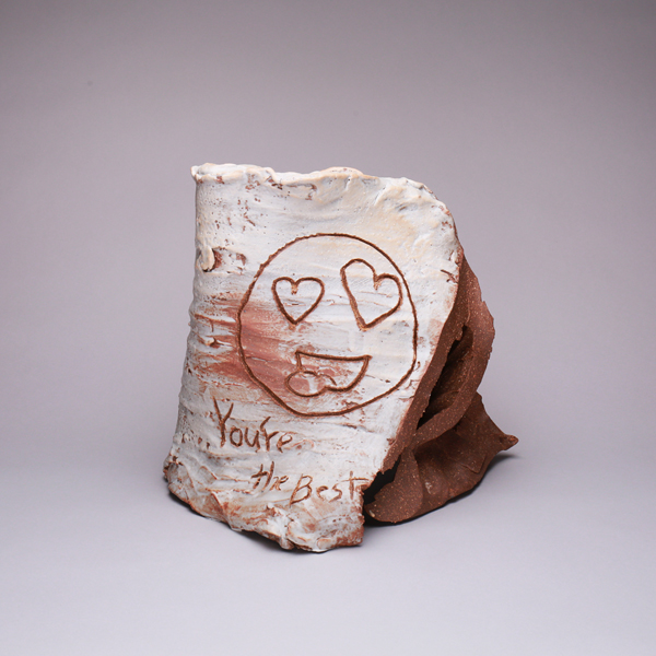 You're the Best by Ebitenyefa Baralaye, terracotta, porcelain slip
