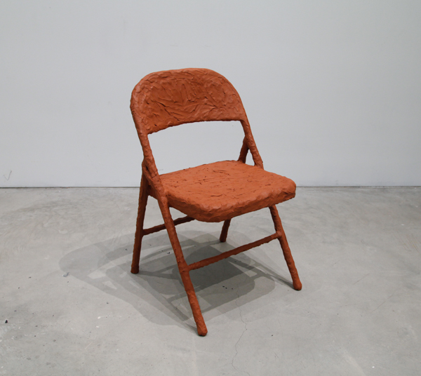 Folding Chair by Ebitenyefa Baralaye, clay, folding chair